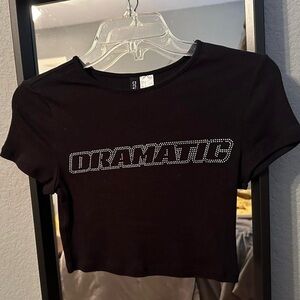 H&M bejeweled crop top